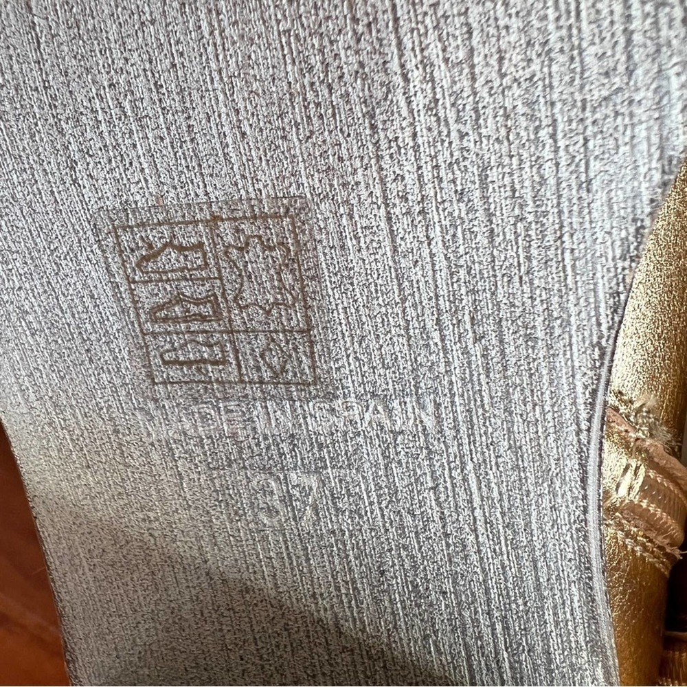 Free People Gold Essential Slouch Knee High Block Heel Boots Womens 37 - Picture 13 of 13